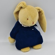 Doudou semi plat lapin beige bleu Trousselier - 36237