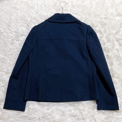 Good product ☆ MIU MIU Miu Miu Blouson Jacket Navy Size 40 JAPAN