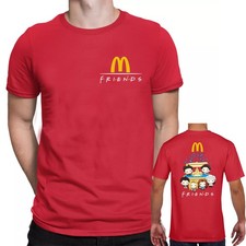 Friends x McDonald's T Shirt Size YXS to 2XL Limited Edition Unisex Kids Tee Top