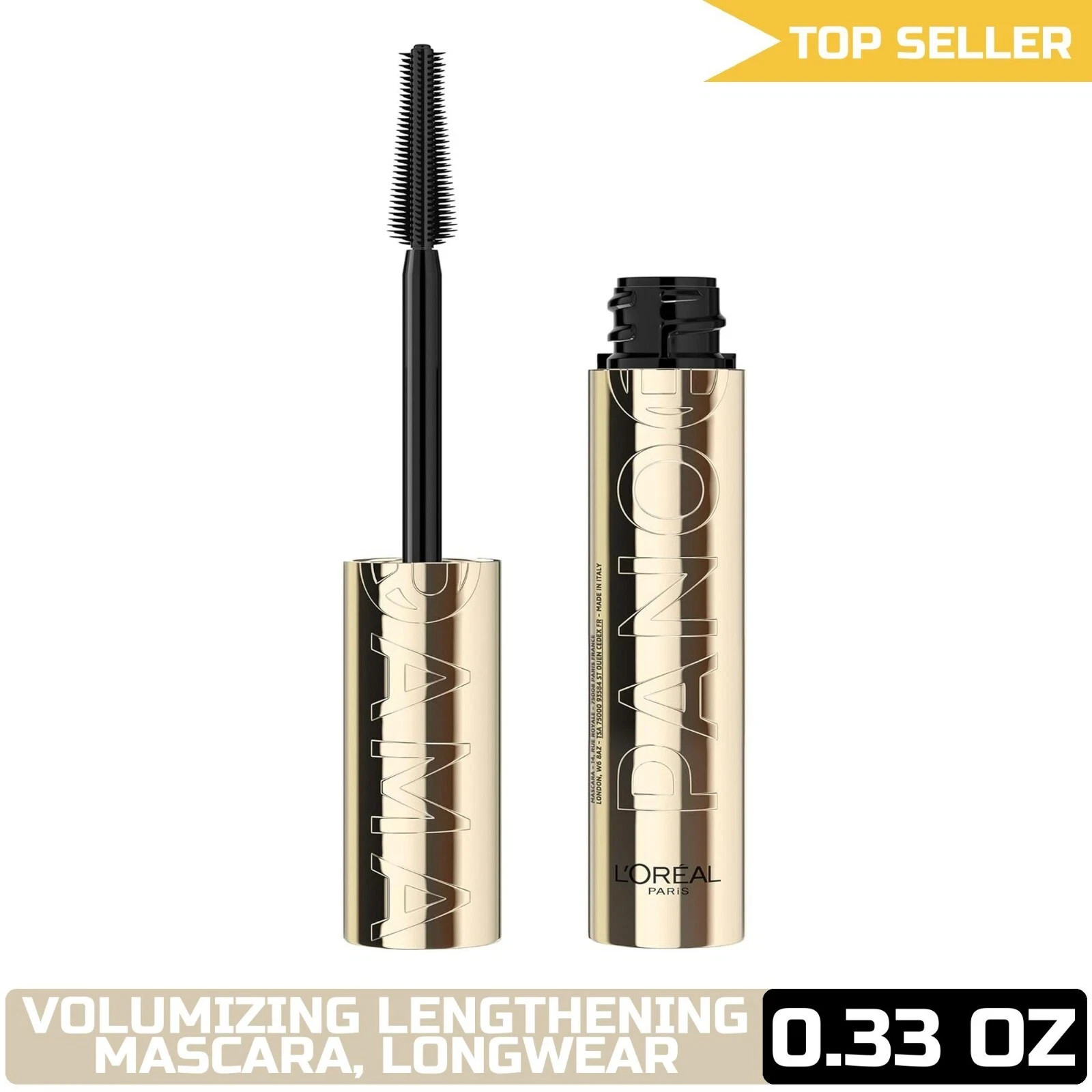 L'oreal Voluminous Panorama Mascara 701 Blackest Black 0.33 FL OZ - New W/O Box