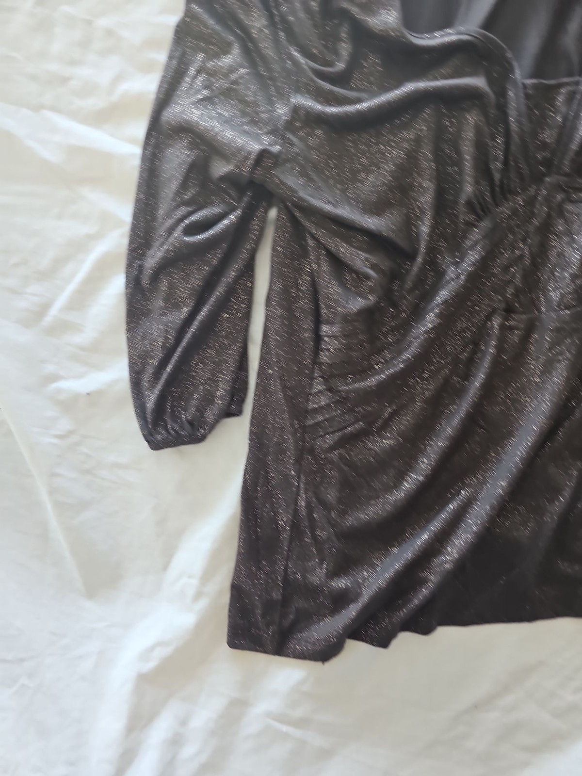 Per Una Metallic Shimmer Long Sleeve Top - Size 16 image 2