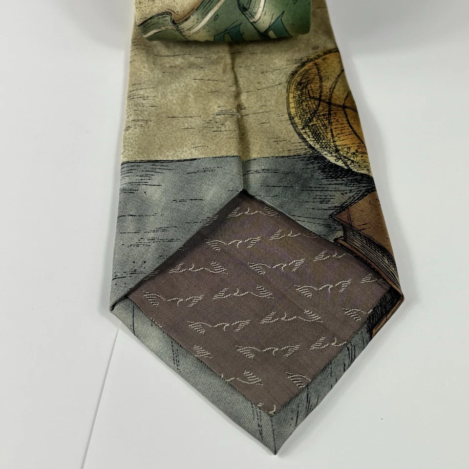 Eagles Wings Silk Neck Tie MSU Spartans Football Sports Graphic Print - Image 3 of 4