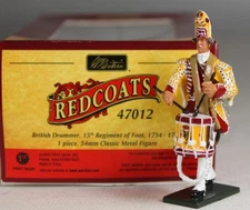 W BRITAINS The Redcoats  British Drummer 15th Rgt Foot Set #47012 MIB
