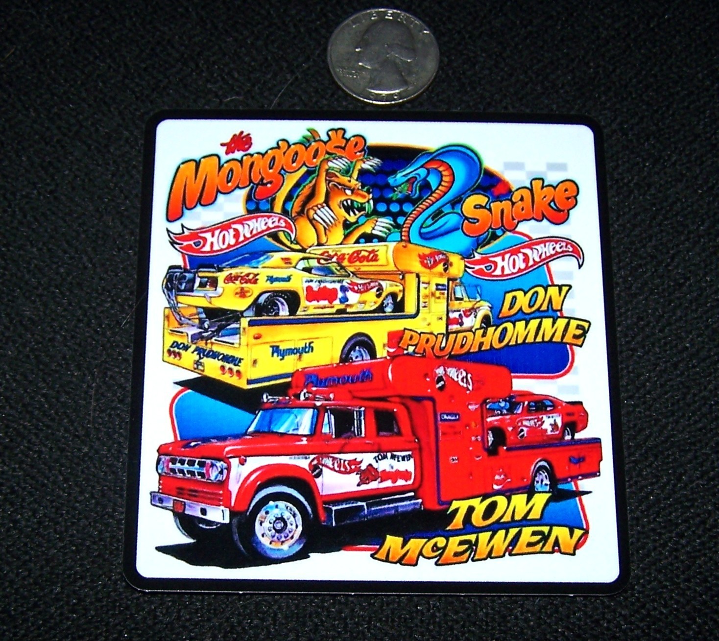 Mongoose & Snake Hotwheels Haulers - Sticker NHRA Drag Racing Hot Rod ...