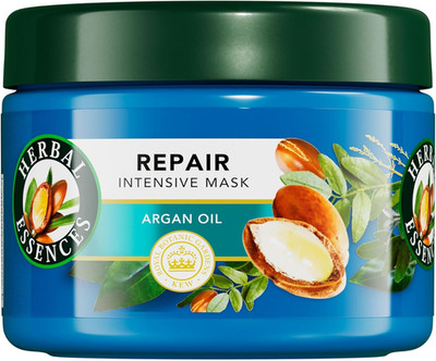 Kräuteressenzen Arganöl Reparatur Haarmaske 500 ml zur intensiven Pflege beschädigter Haare