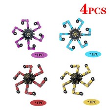 Fidget Gyro Toys Kids Transformable Chain Robot Fingertip Spinner Stress Relief