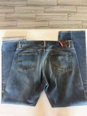 RRL Ralph Lauren Selvedge Denim Jeans Mens 36x34 Button Fly USA