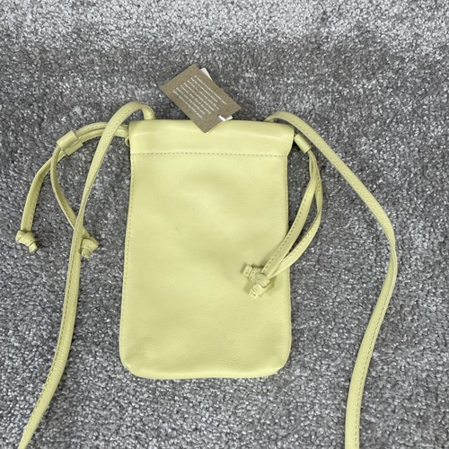 Madewell Bags Womens The Piazza Pale Daffodil Leather Phone Crossbody Strap - Picture 2 of 15