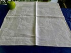 Set 12 Pure White Irish Damask Linen 22" Napkins Art Nouveau Urns Acanthus Leaf — photo 2