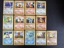 Pokemon 1999 WOTC Vintage Non Holo Base Set Shadowless Lot 13 Damage Heavy Play