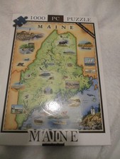 Maine 1000 Piece Jigsaw Puzzle Xplorer Maps NEW Free Shipping