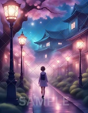 Dreamy Anime Poster,Printable Wallpaper - Instant Digital Download