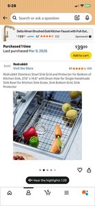 Stainless Steel Sink Grid Protector. 