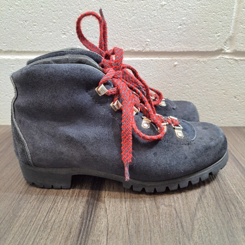 Vasque Botas Azul Gamuza Senderismo Botas De Colección Para Hombre Hechas en Italia talla 5N Foto 2 de 4