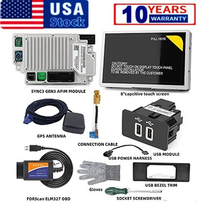 OEM SYNC 2 to SYNC 3 V3.4 Upgrade Carplay KIT FIT For Ford sync 3 NA224 US GPS