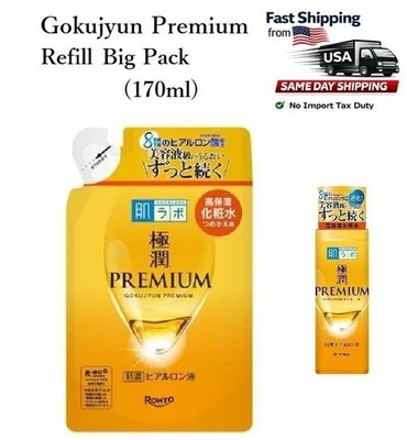 Rohto Hadalabo Gokujyun Premium hydrating Lotion refill 6 oz (170ml) Japan