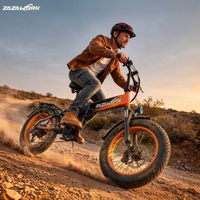 1000W Elektrofahrrad Offroad 48V 20AH Folding E-Bike 7 Speed 120KM 20'' 45KM/H