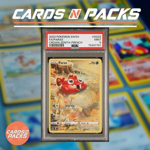 Carte Pokemon Paras GG32/GG70 EB12.5 Zénith Suprême PSA 9 NEUF MINT