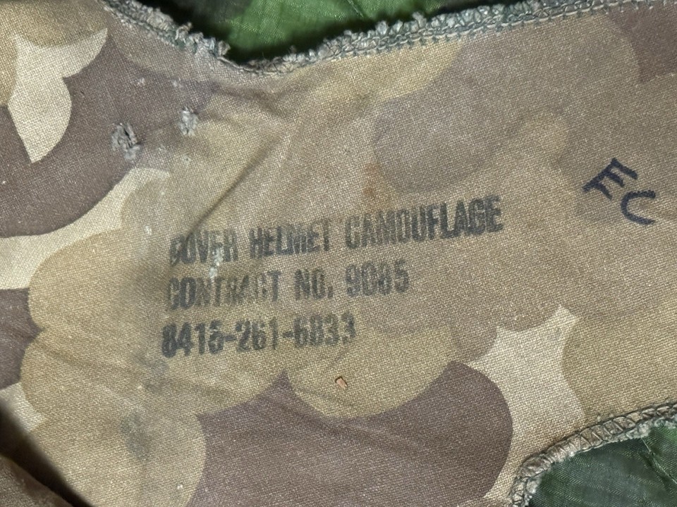 Vietnam War U.S. Mitchell Pattern Helmet Cover , Graffitied | eBay