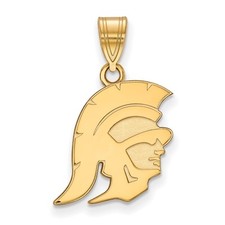 10k Gold LogoArt University of Southern California Trojan Medium Pendant