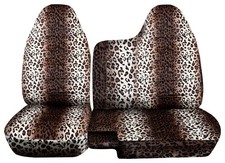 Leopard Seat Covers Fits 1998 To 2003 Ford Ranger Truck 60-40 Bench Seat