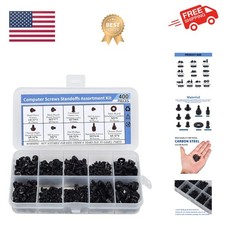 400PCS Computer Screws Motherboard Standoffs Assortment Kit for Universal Mot...