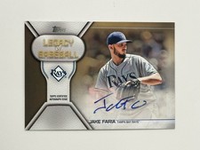 2019 Topps Legacy of Baseball Auto Jake Faria #LBA-JF Rookie Auto RC /50