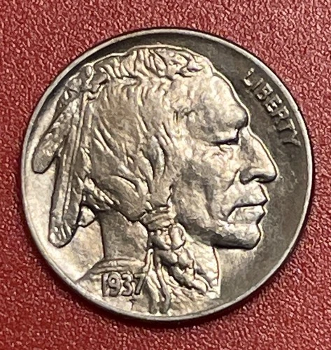1937 D Buffalo Nickel, Choice to Gem Uncirculated.