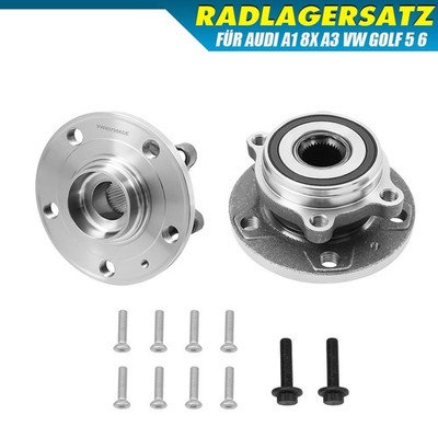 2X Radnabe Radlager Vorne für VW Golf Plus Golf 5 1K Golf 6 5K Passat 3C
