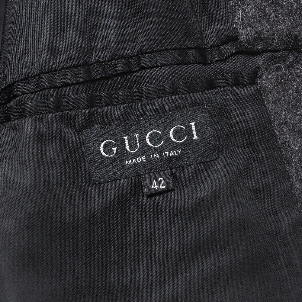 Cappotto Gucci come nuovo taglia 42 felpa con cappuccio cappotto alpaca bambù toggle made in Italy marca...