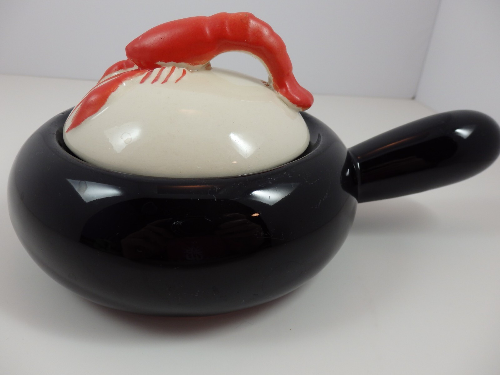 Vintage Kenwood pottery lobster bisque covered soup bowl USA eBay