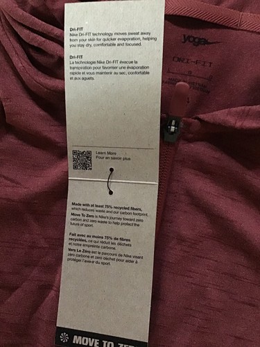 Nike Yoga Dri-fit Standard Hoodie Sz Small Mens CZ2217-670 Rust/Bronze Color Nwt - Picture 5 of 9