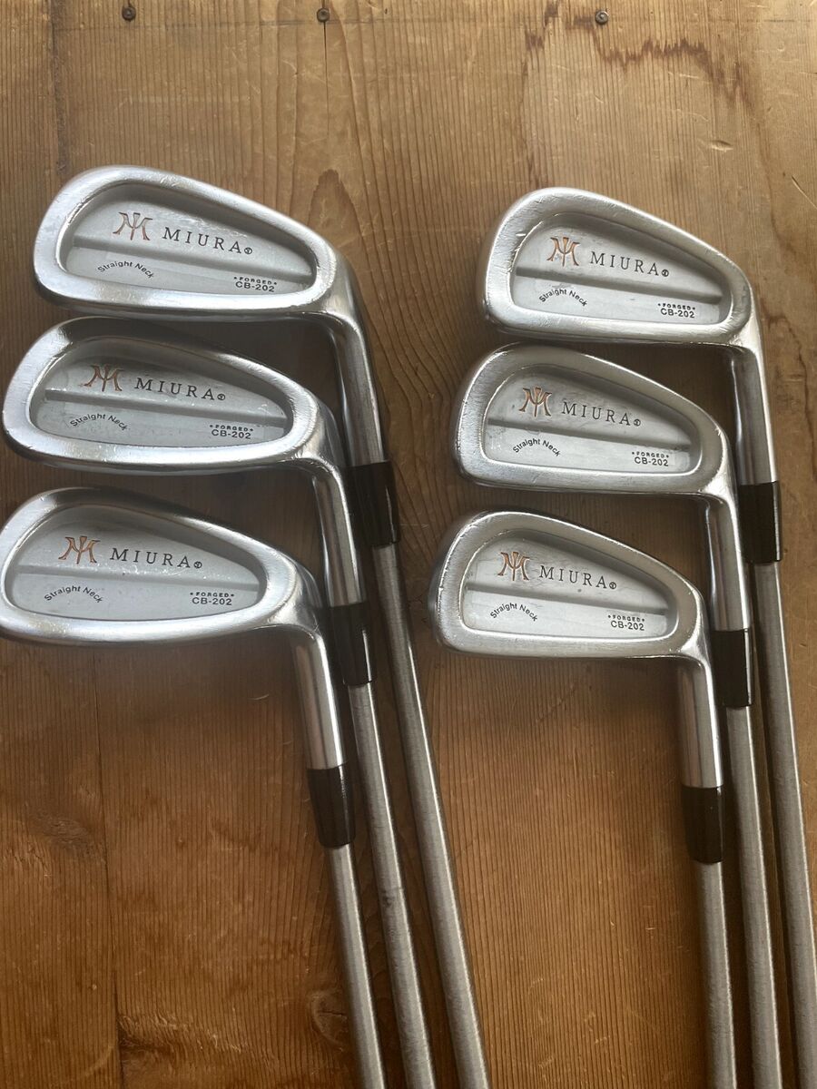 Miura Straight Neck CB-202 Forged 6 Iron Stiff Steel Shaft Golf Pride Grip Miura Straight Neck CB-202 Forged 6 Iron Stiff Steel Shaft Golf Pride Grip