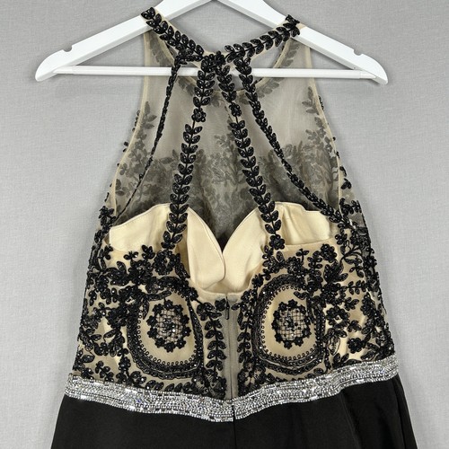 Dancing Queen Womens Dress XXL Black Embellished Lace Cocktail Wedding Guest - Picture 9 of 12