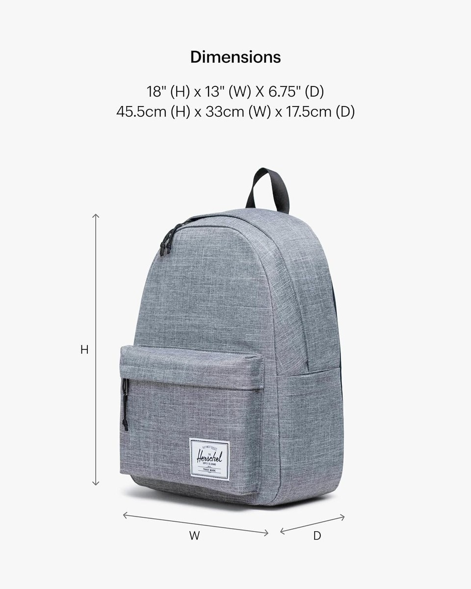herschel backpack dimensions cm Classic making it a must America Backpack Herschel Backpack Size