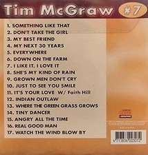 7 TIM MCGRAW COUNTRY KARAOKE CLASSICS KARAOKE CDG DISC