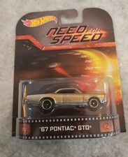 Hot Wheels Need For Speed 67 Pontiac Gto Die-cast Retro Entertainment Series