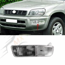Left For Toyota RAV4 1998-2000 White Front Bumper Fog Light w/Harness Replace-