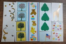 Mrs. Grossman's Sticker Lot Full Partial Sheets Giraffe Tree Baby Butterfly S44