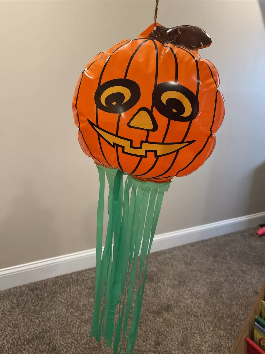 Vintage TONY USA Inflatable Hanging Pumpkin Halloween Decor | eBay