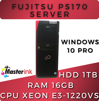 Fujitsu Ps170 Server / Cpu Xeon E3-1220Vs 3.00 Ghz / Ram 16Gb / Hdd 1Tb / W10P