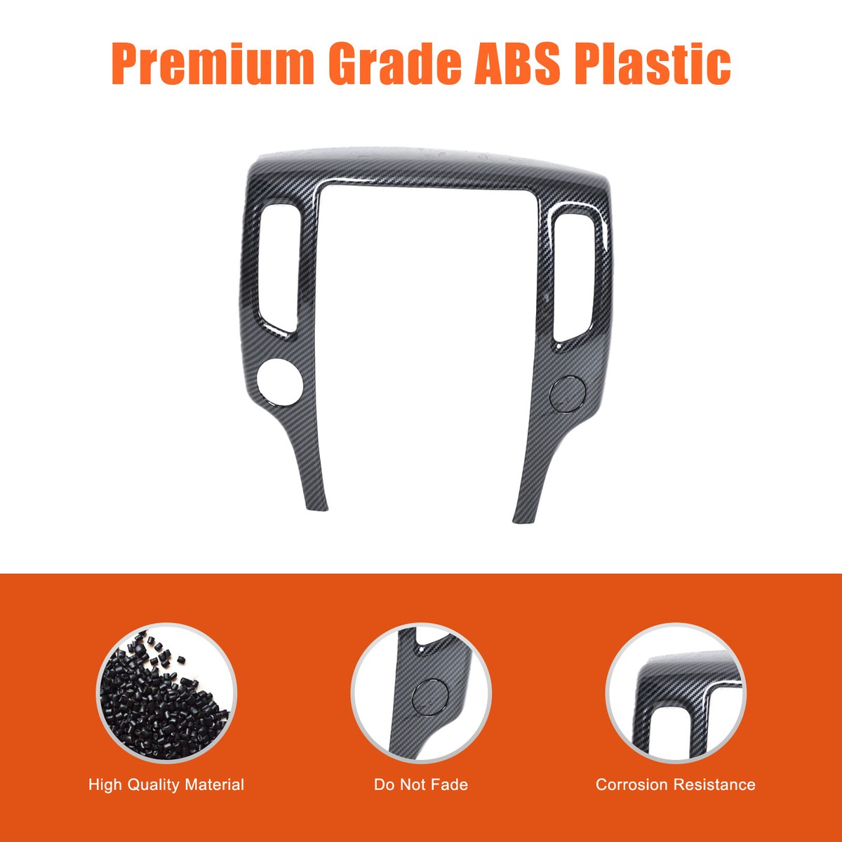 Carbon Fiber Style Central Control Navigation Frame Cover For