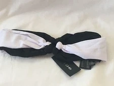 Bebe Black White Cloth Headband Headpiece Headband NEW