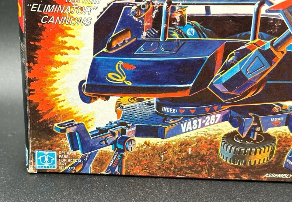 Vehículo original Gi Joe Cobra Cobra ASP A.S.P. 1984 MISB sellado nuevo Foto 3 de 4
