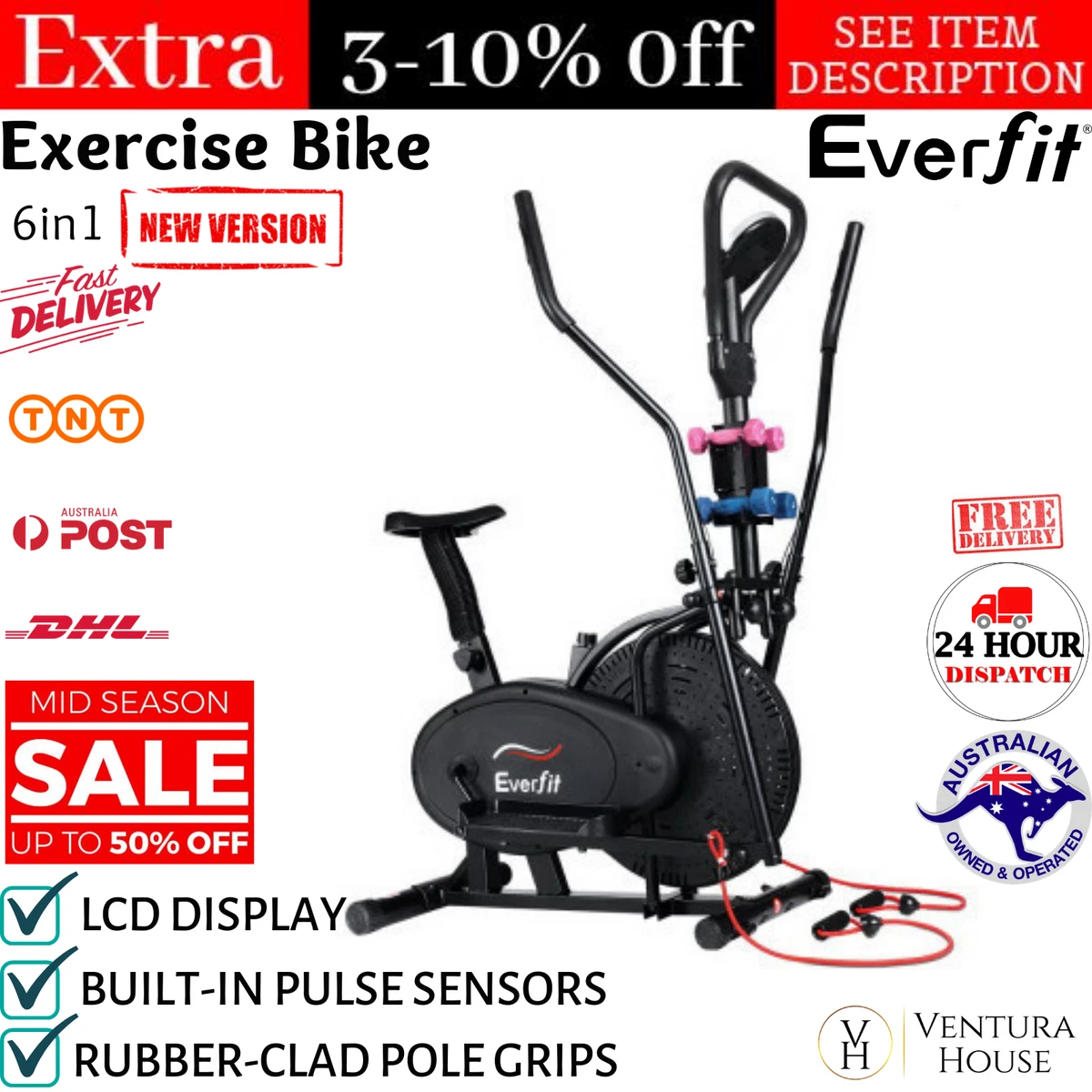 Everfit elliptical deals cross trainer