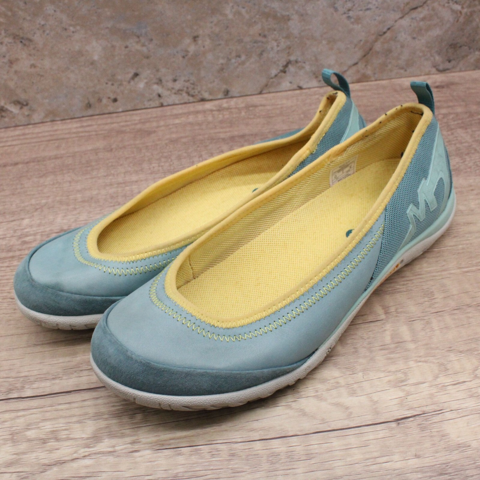 Scarpe basse Merrell da donna taglia 8 5 Britney grigio blu performance outdoor escursionismo