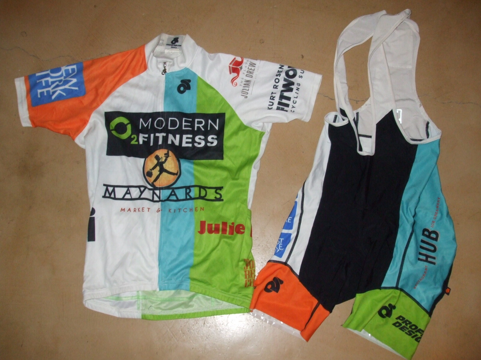 Kit de ciclismo O2 Fitmess, jersey y pantalones cortos, de Champion System, para hombre S/M
