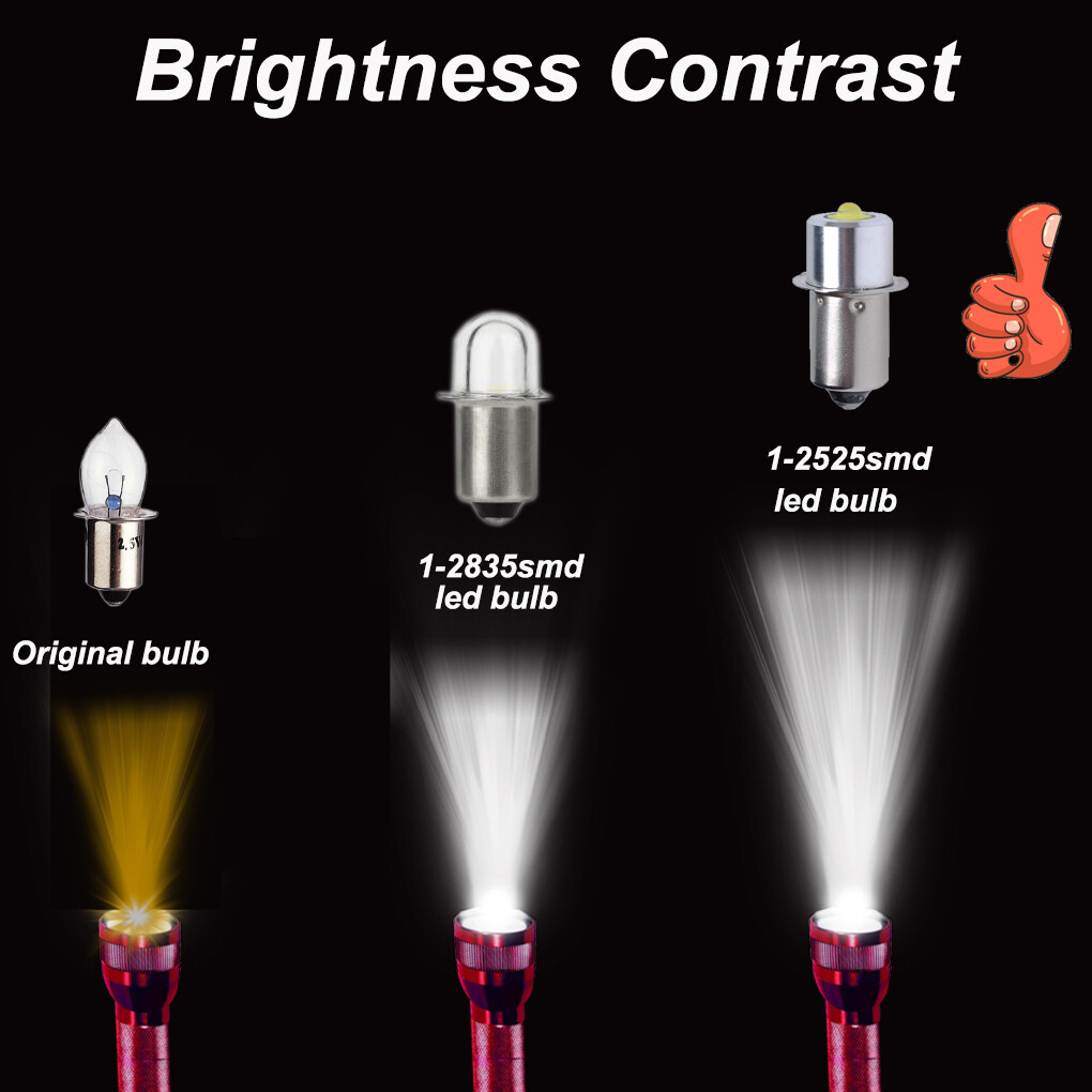 2Pcs 19.2 v Flashlight Worklight Replacement LED Bulbs for