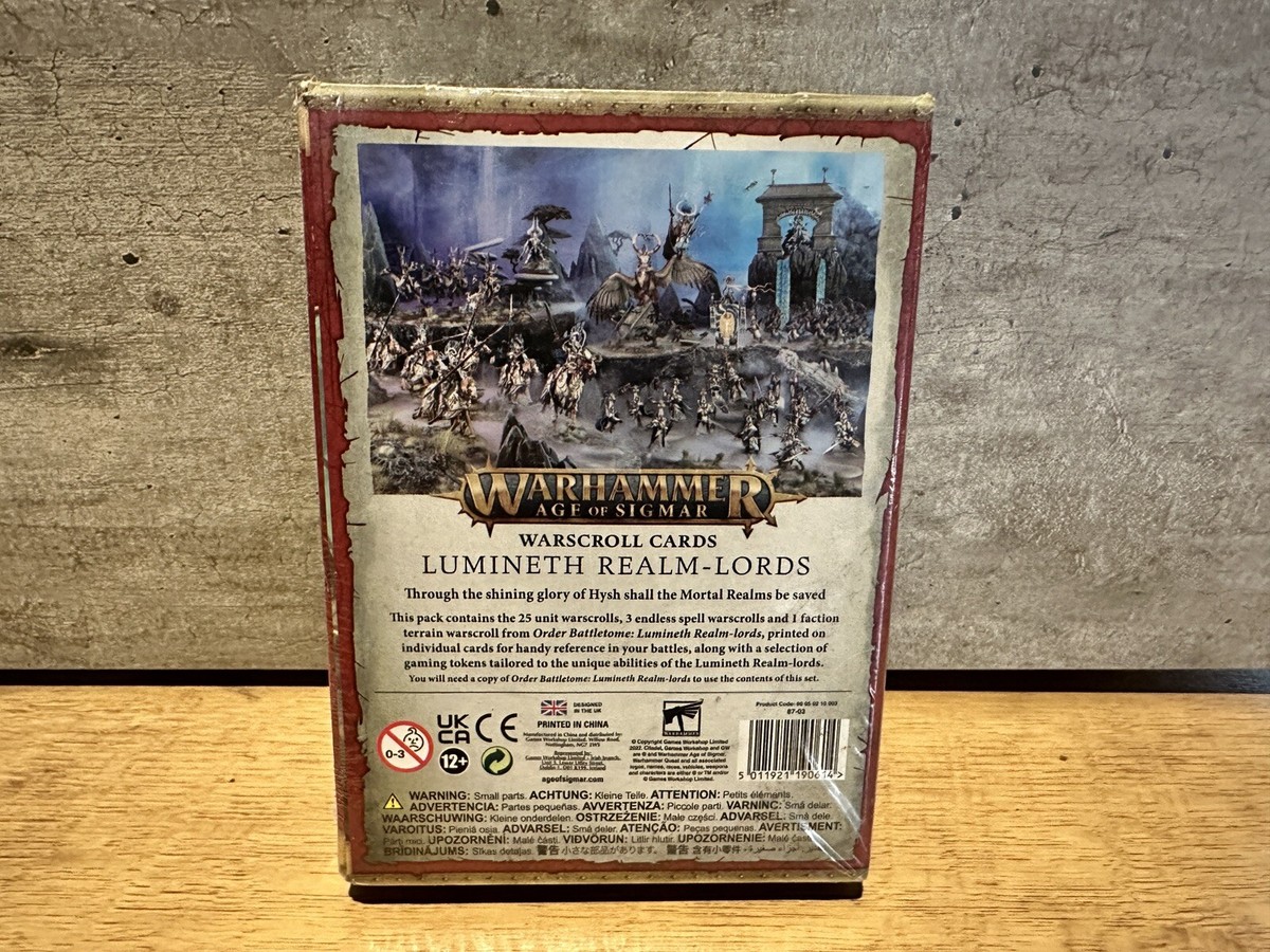 Games Workshop Age of Sigmar AOS Fyreslayers WARSCROLL Cards X1