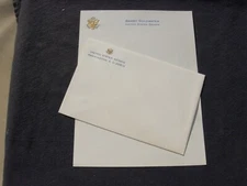  BARRY GOLDWATER-MEMO SIZE WRITING PAGE w/ ENVELOPE-AZ SENATOR-GRAND OLD MAN